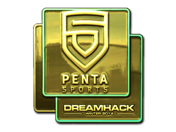 Sticker | PENTA Sports (Gold) | DreamHack 2014 image