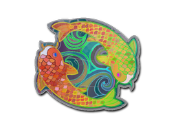 Sticker | Twin Koi (Holo) image