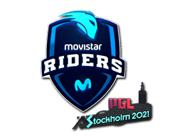 Sticker | Movistar Riders (Foil) | Stockholm 2021 image