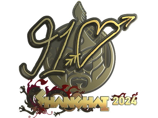 Sticker | 910 (Gold) | Shanghai 2024 image
