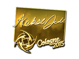 Sticker | allu (Gold) | Cologne 2015 image
