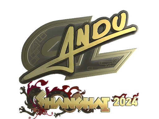 Sticker | aNdu (Gold) | Shanghai 2024 image