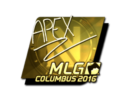 Sticker | apEX (Gold) | MLG Columbus 2016 image