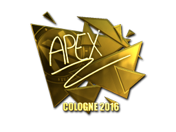 Sticker | apEX (Gold) | Cologne 2016 image
