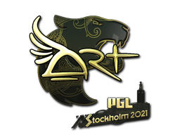 Sticker | arT (Gold) | Stockholm 2021 image