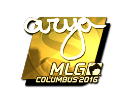 Sticker | arya (Gold) | MLG Columbus 2016 image