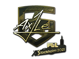 Sticker | Ax1Le (Gold) | Stockholm 2021 image