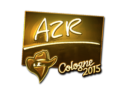 Sticker | AZR (Gold) | Cologne 2015 image