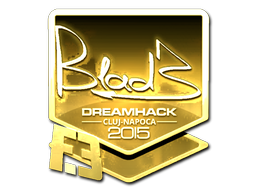 Sticker | B1ad3 (Gold) | Cluj-Napoca 2015 image