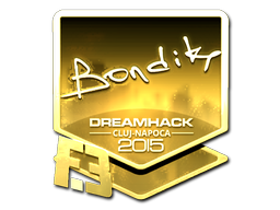 Sticker | bondik (Gold) | Cluj-Napoca 2015 image