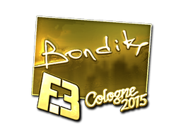 Sticker | bondik (Gold) | Cologne 2015 image