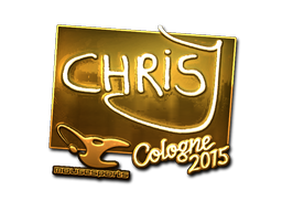 Sticker | chrisJ (Gold) | Cologne 2015 image