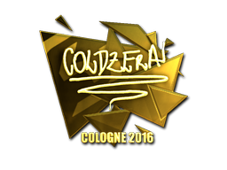 Sticker | coldzera (Gold) | Cologne 2016 image