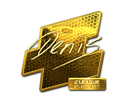 Sticker | denis (Gold) | Atlanta 2017 image