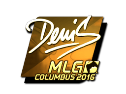 Sticker | denis (Gold) | MLG Columbus 2016 image