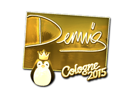 Sticker | dennis (Gold) | Cologne 2015 image