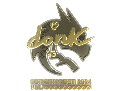 Sticker | donk (Gold) | Copenhagen 2024 image