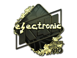 Sticker | electronic (Gold) | Rio 2022 image