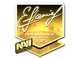 Sticker | flamie (Gold) | Cluj-Napoca 2015 image