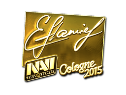 Sticker | flamie (Gold) | Cologne 2015 image