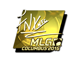 Sticker | fnx (Gold) | MLG Columbus 2016 image
