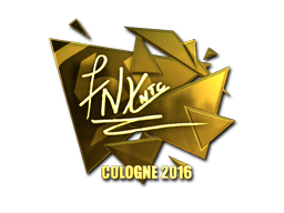 Sticker | fnx (Gold) | Cologne 2016 image