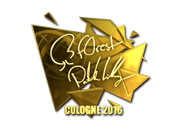 Sticker | f0rest (Gold) | Cologne 2016 image