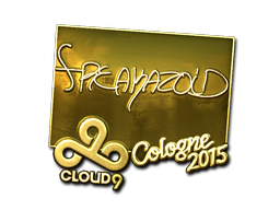 Sticker | freakazoid (Gold) | Cologne 2015 image