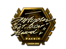 Sticker | GeT_RiGhT (Gold) | London 2018 image