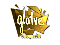 Sticker | gla1ve (Gold) | Cologne 2016 image