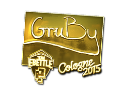 Sticker | GruBy (Gold) | Cologne 2015 image
