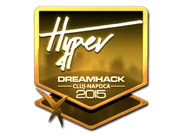 Sticker | Hyper (Gold) | Cluj-Napoca 2015 image