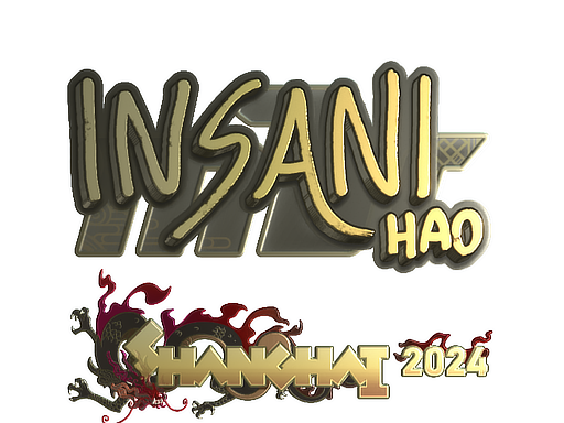 Sticker | insani (Gold) | Shanghai 2024 image