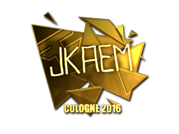 Sticker | jkaem (Gold) | Cologne 2016 image