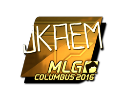 Sticker | jkaem (Gold) | MLG Columbus 2016 image