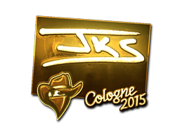 Sticker | jks (Gold) | Cologne 2015 image