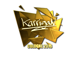 Sticker | karrigan (Gold) | Cologne 2016 image