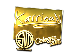 Sticker | karrigan (Gold) | Cologne 2015 image