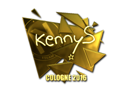 Sticker | kennyS (Gold) | Cologne 2016 image