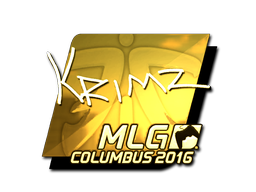 Sticker | KRIMZ (Gold) | MLG Columbus 2016 image