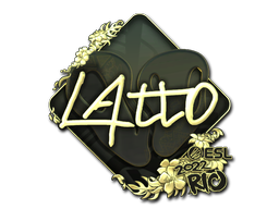 Sticker | latto (Gold) | Rio 2022 image