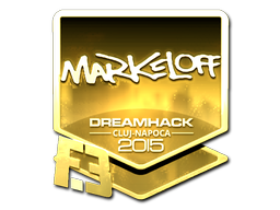 Sticker | markeloff (Gold) | Cluj-Napoca 2015 image