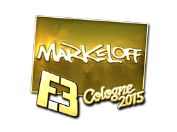 Sticker | markeloff (Gold) | Cologne 2015 image