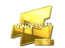 Sticker | markeloff (Gold) | Atlanta 2017 image