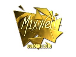 Sticker | mixwell (Gold) | Cologne 2016 image