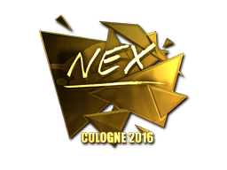 Sticker | nex (Gold) | Cologne 2016 image