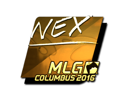 Sticker | nex (Gold) | MLG Columbus 2016 image