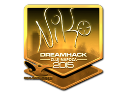 Sticker | NiKo (Gold) | Cluj-Napoca 2015 image