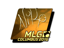 Sticker | NiKo (Gold) | MLG Columbus 2016 image