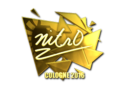 Sticker | nitr0 (Gold) | Cologne 2016 image